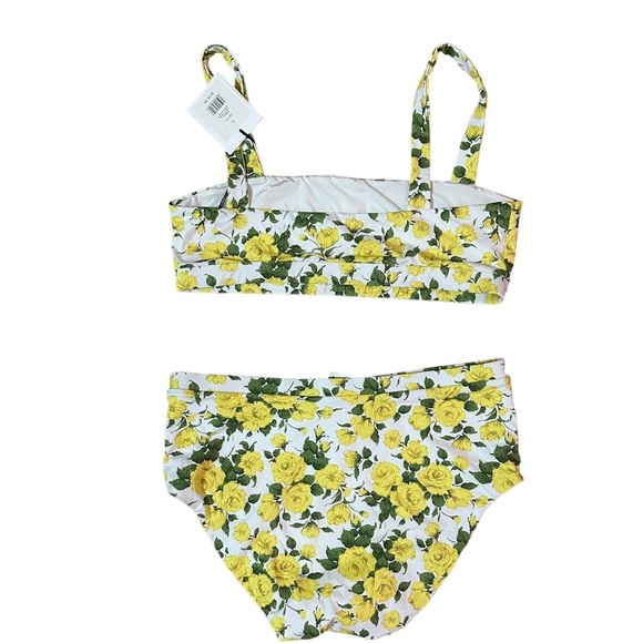 Onia NWT Floral Yellow Bikini Size L - Picture 4 of 5